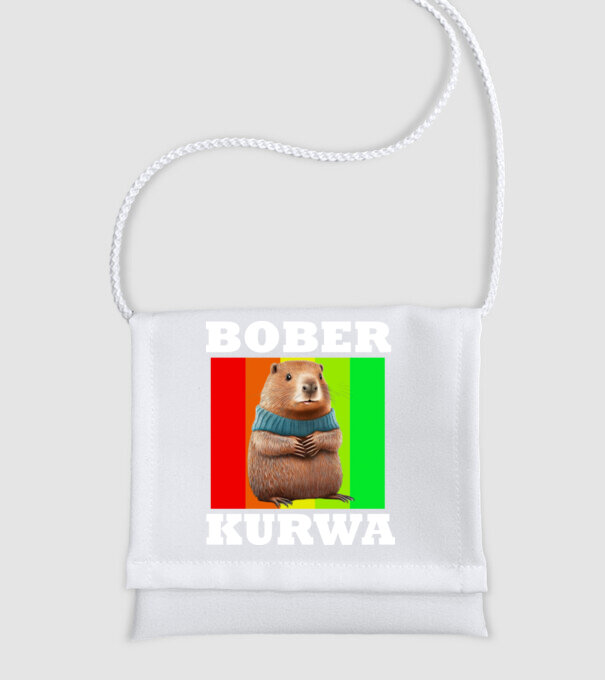 Bober minta fehér pólón
