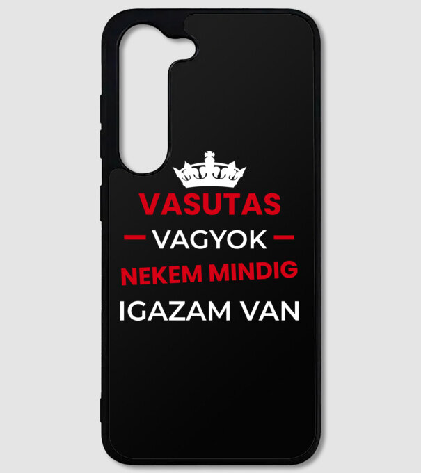 Vasutas vagyok mindig igazam van minta fekete pólón