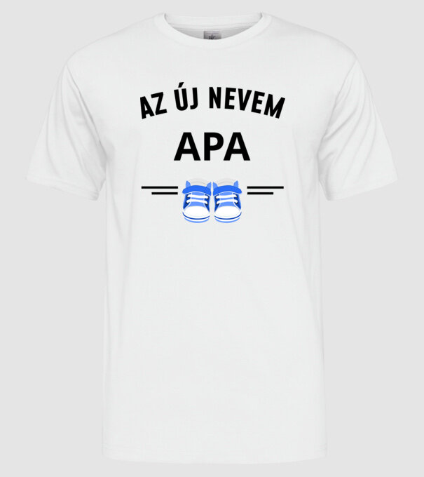 Az új nevem apa minta fehér pólón