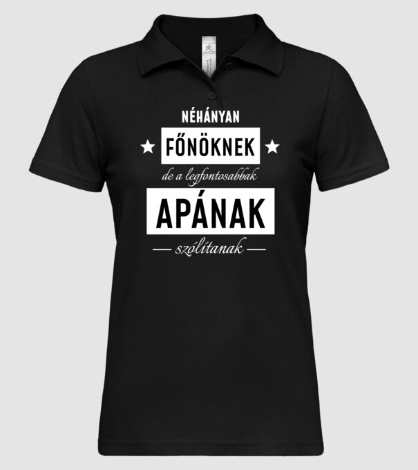 Náhányan Főnöknek minta fekete pólón
