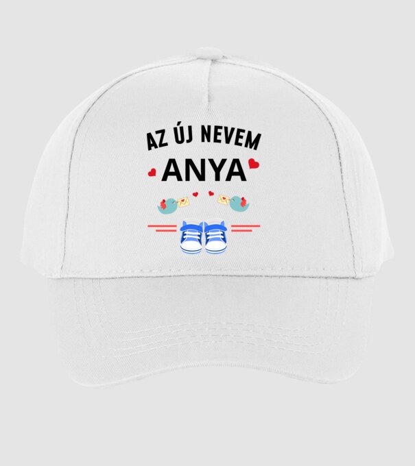 Az új nevem anya minta fehér pólón