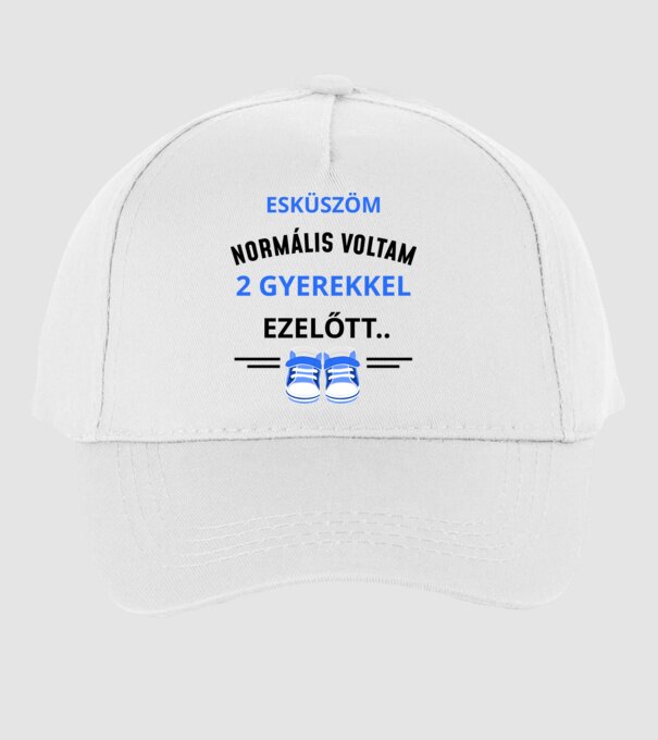 Esküszöm normális voltam minta fehér pólón
