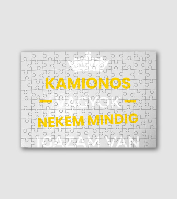 Kamionos vagyok nekem mindig igazam van minta fehér pólón