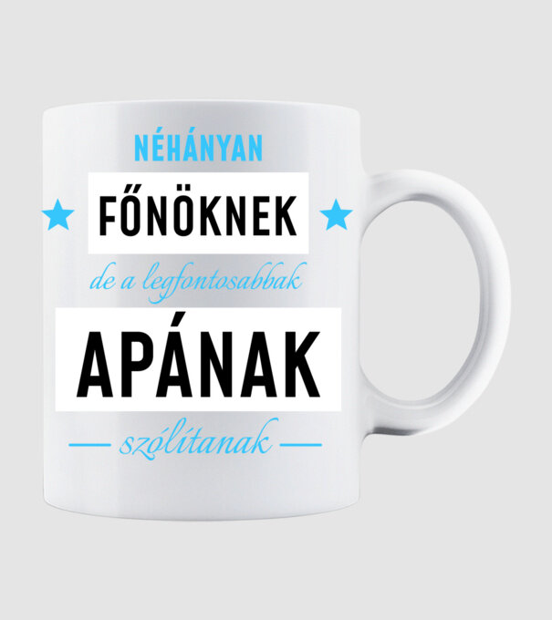 Néhányan főnöknek  minta fehér pólón