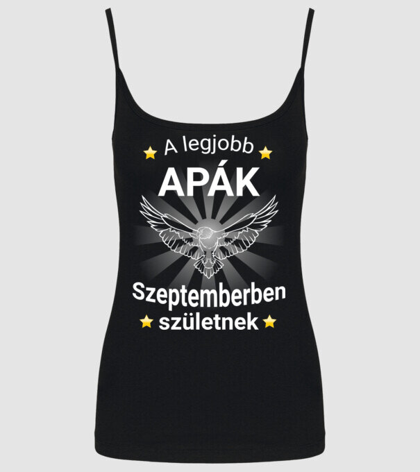 A legjobb apák szeptemberben.. minta fekete pólón