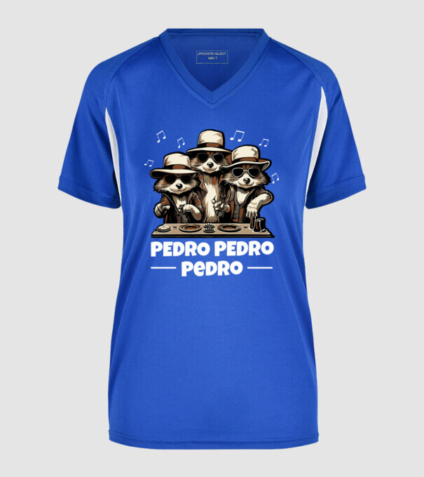 Pedro Pedro minta királykék pólón