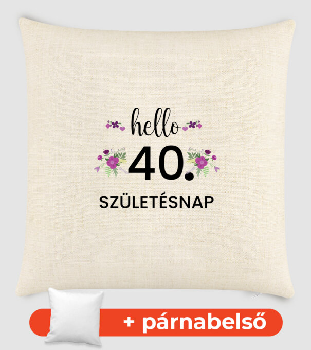 Hello 40 minta homokszín pólón
