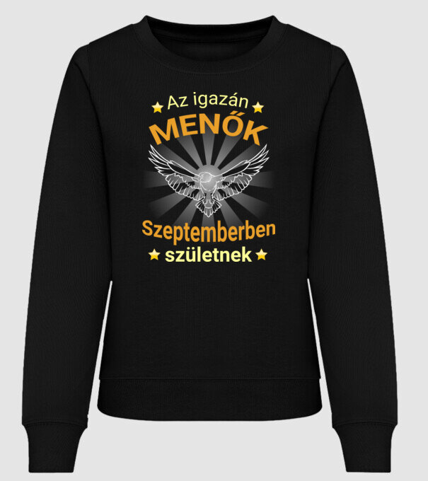 Az igazán menők szeptemberben sas minta fekete pólón