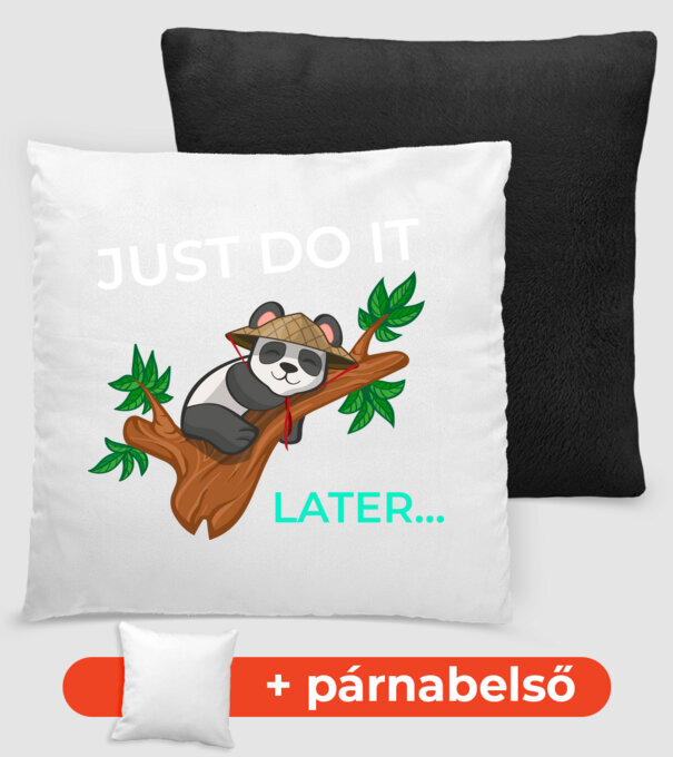 Just do it minta fekete pólón