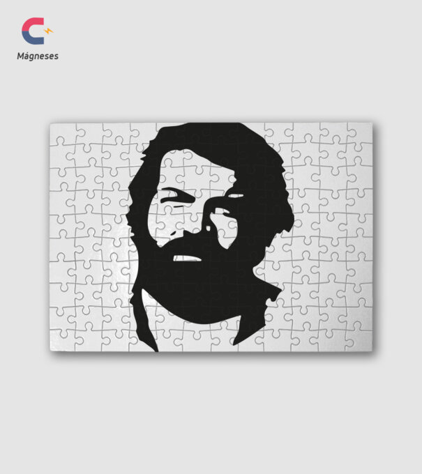 Bud Spencer Sziluett 1 minta fehér pólón