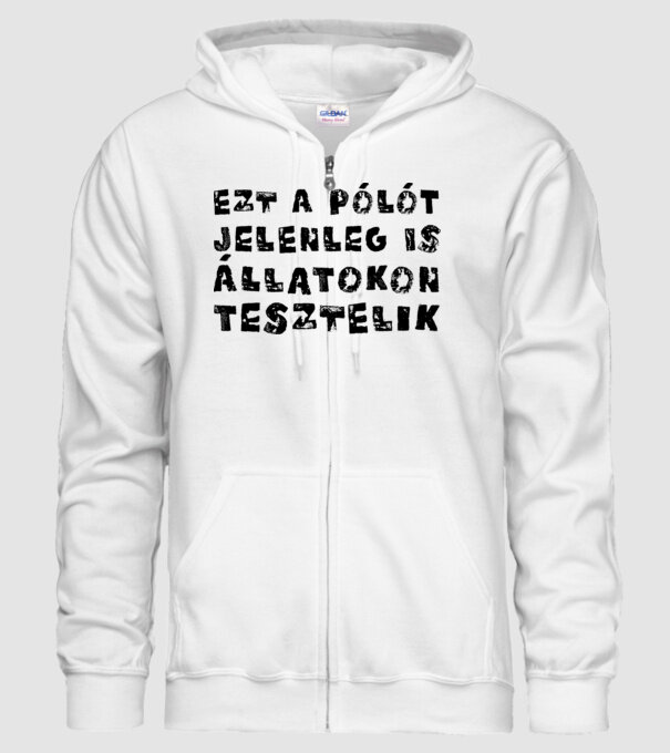 Állat teszt... (Színezhetö) minta fehér pólón