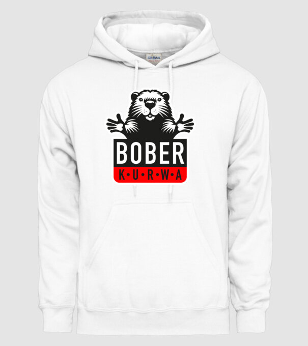 Bober kurwa minta fehér pólón