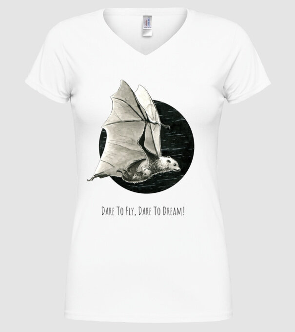 Flying Fox - Dare To Fly, Dare To Dream! minta fehér pólón