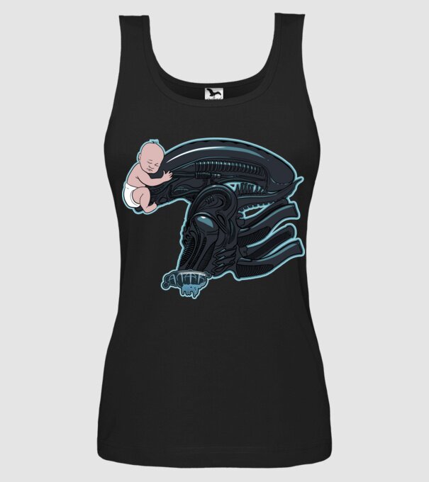 Facehugger1 minta fekete pólón