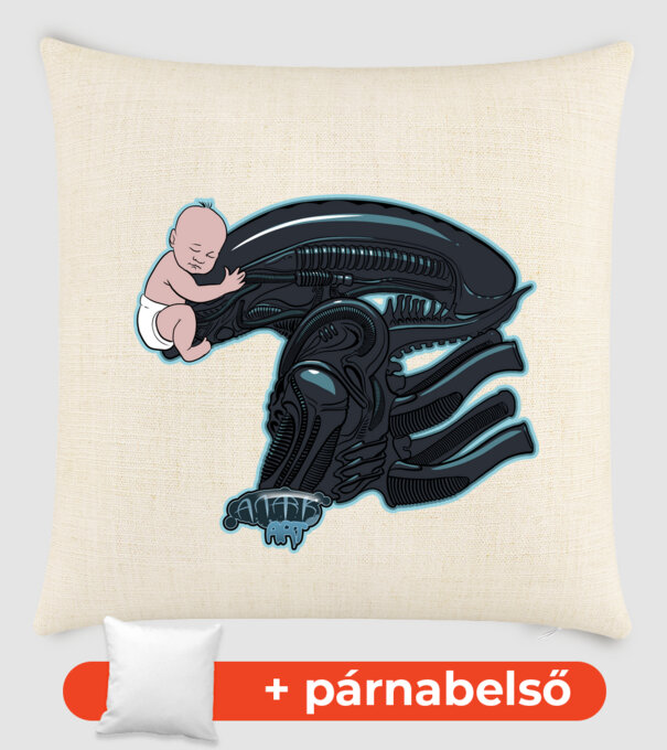 Facehugger1 minta homokszín pólón