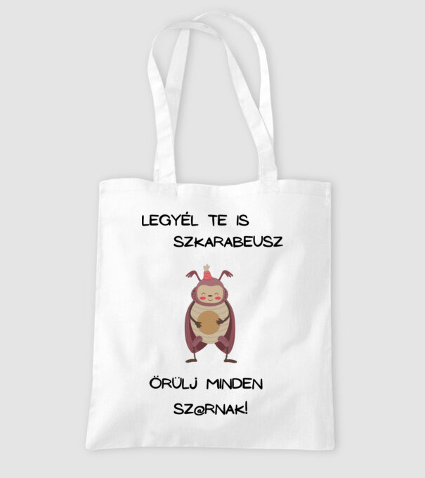 Legyél Te is szkarabeusz (1) minta fehér pólón