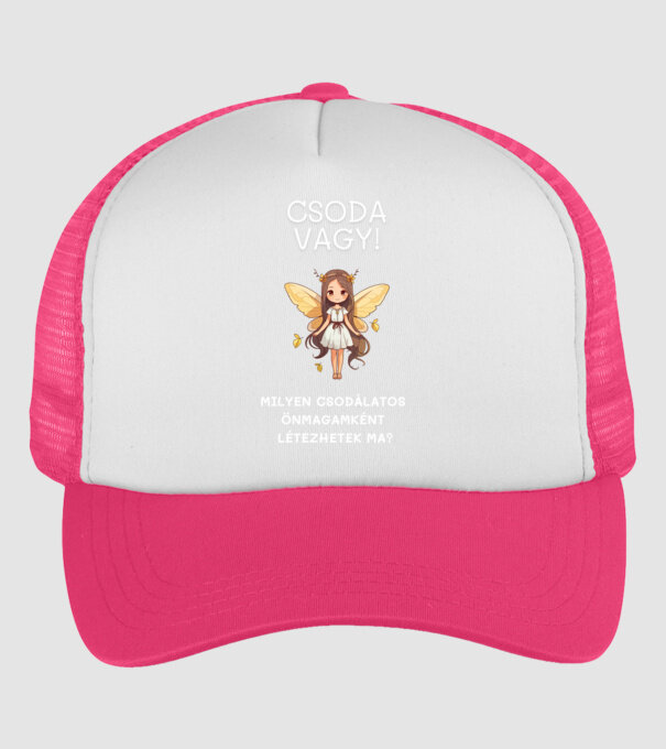 CSODA VAGY! minta neonpink pólón