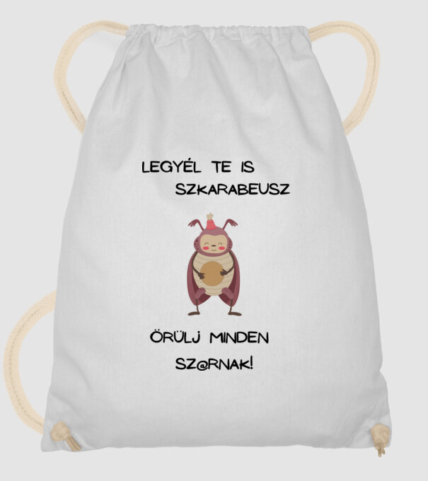 Legyél Te is szkarabeusz (1) minta fehér pólón