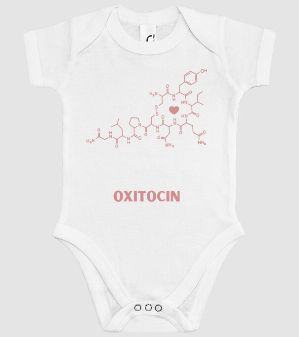Oxitocin minta fehér pólón