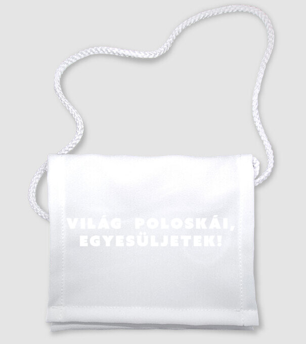 Világ poloskái, egyesüljetek! - fehér minta fehér pólón