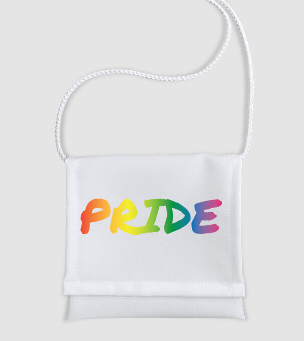 Pride - rainbow - szivárvány minta fehér pólón