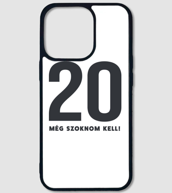 20 - még szoknom kell minta fehér pólón