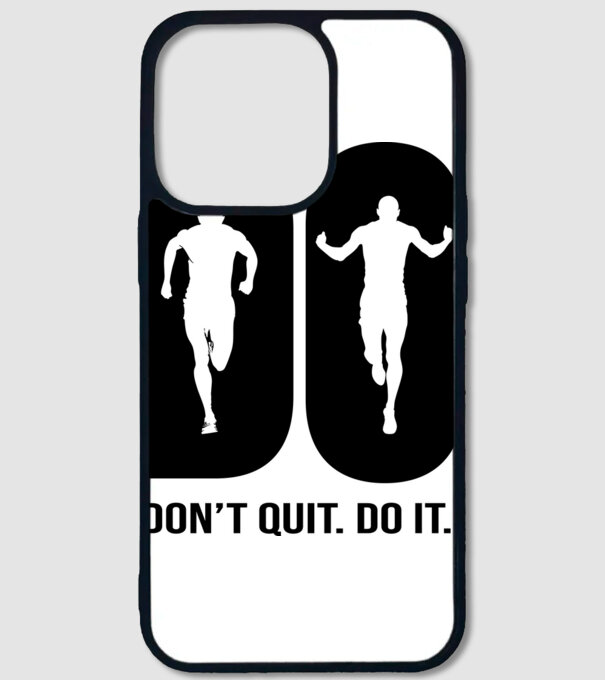 Do it - Don't quit - Csináld. Ne add fel! minta fehér pólón