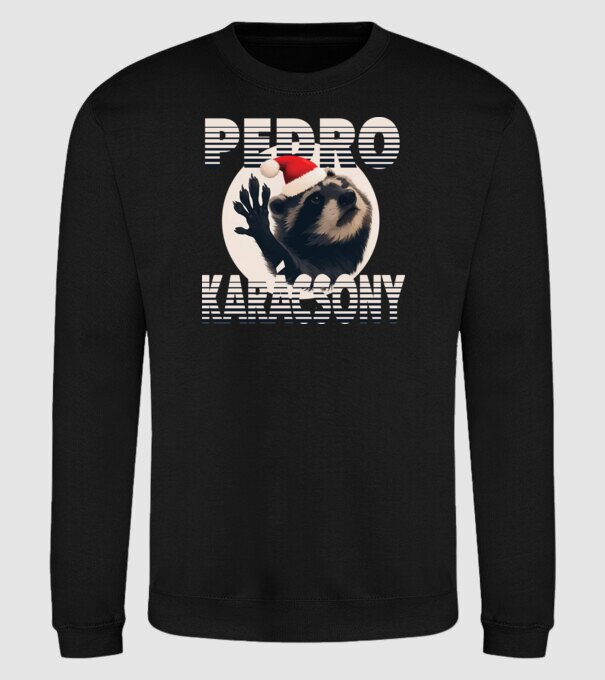 Pedro Karácsony 2 minta fekete pólón