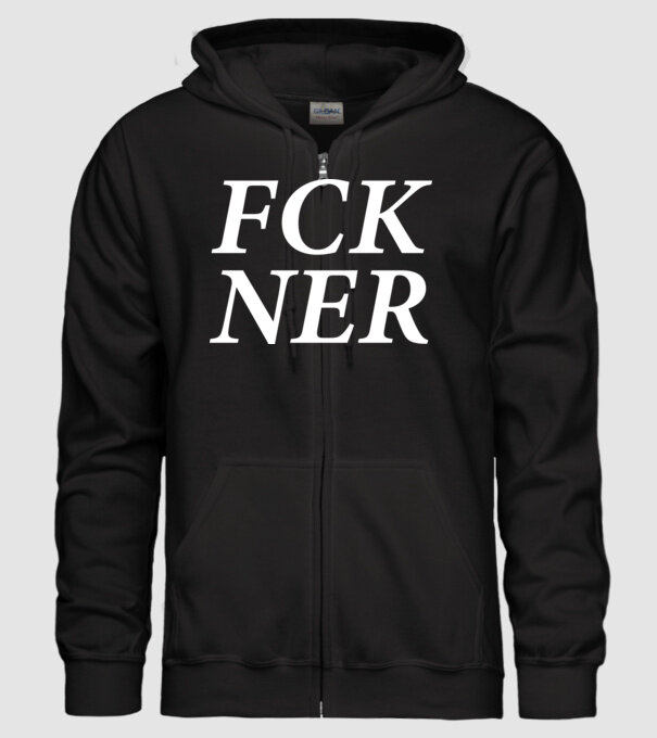 FCK NER - fehér minta fekete pólón