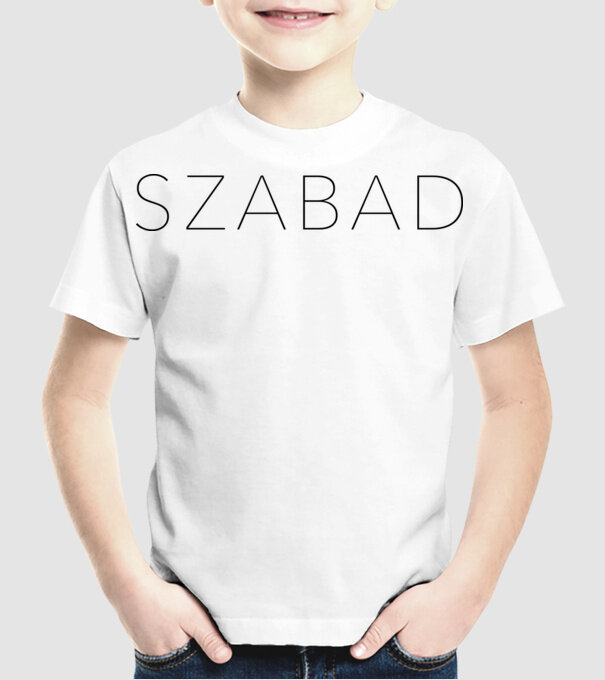 Szabad minta fehér pólón