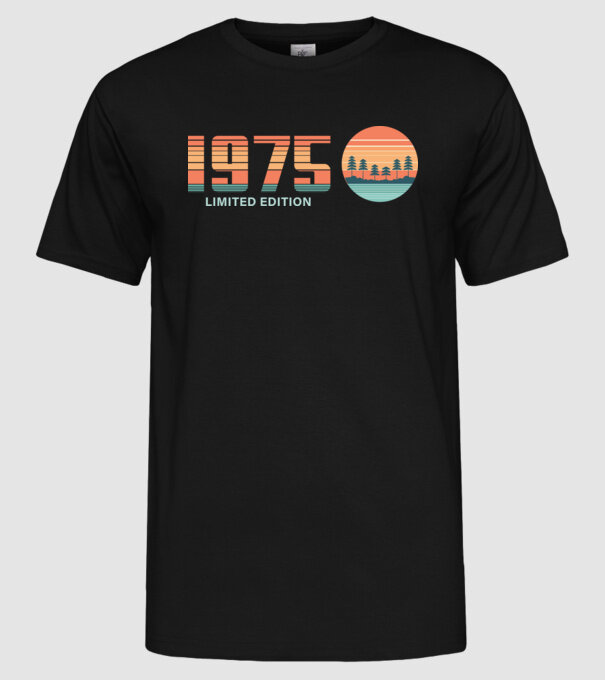1975 - limited edition 2 minta fekete pólón