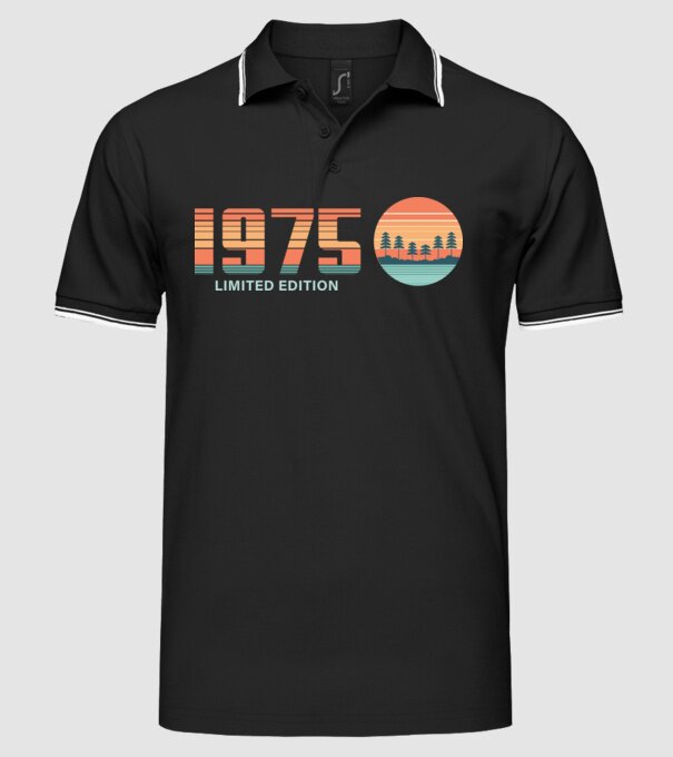 1975 - limited edition 2 minta fekete pólón