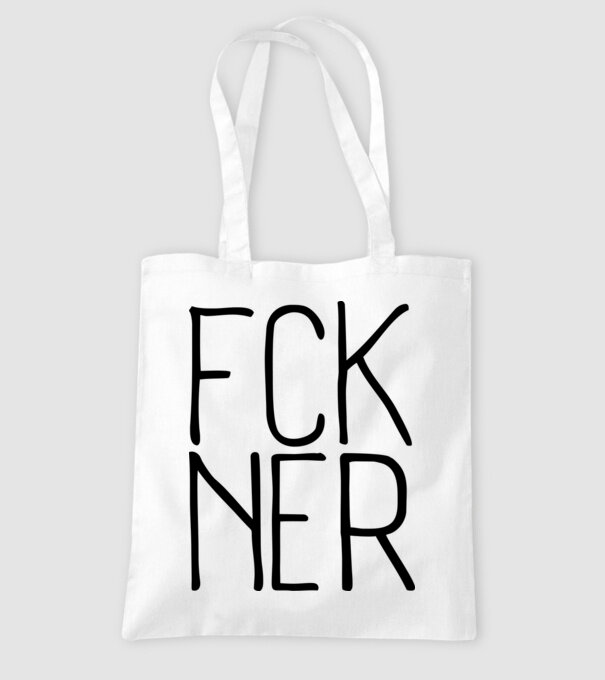FCK NER - fekete minta fehér pólón
