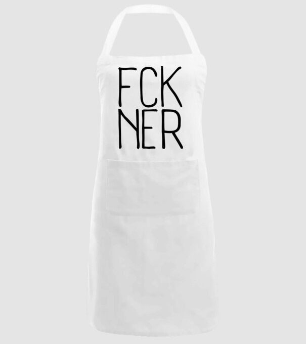 FCK NER - fekete minta fehér pólón