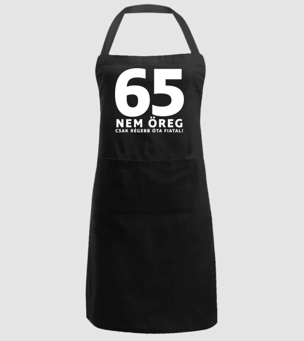 65 - nem öreg - fehér minta fekete pólón