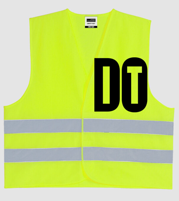 Do it - Tedd minta neonsárga pólón