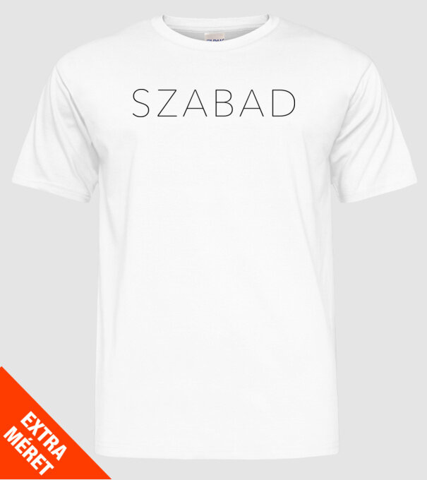 Szabad minta fehér pólón