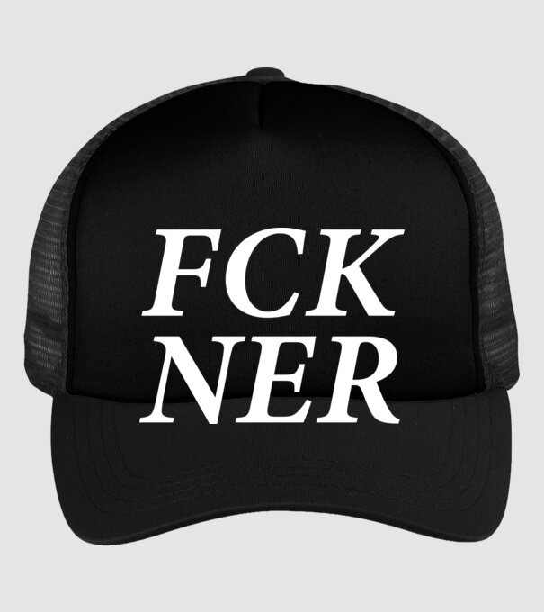 FCK NER - fehér minta fekete pólón