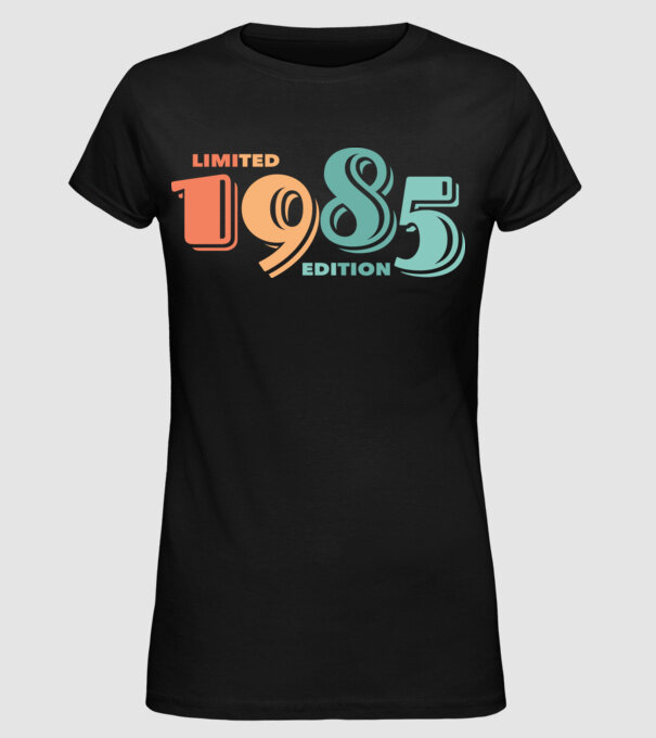 1985 - Limited Edition - retro minta fekete pólón