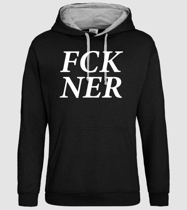 FCK NER - fehér minta fekete pólón