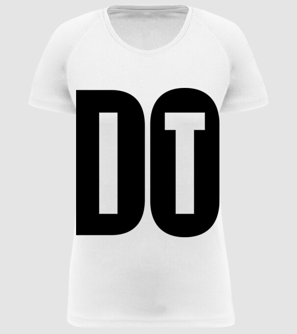 Do it - Tedd minta fehér pólón