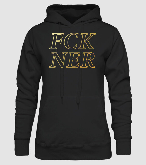 FCK NER - arany minta fekete pólón