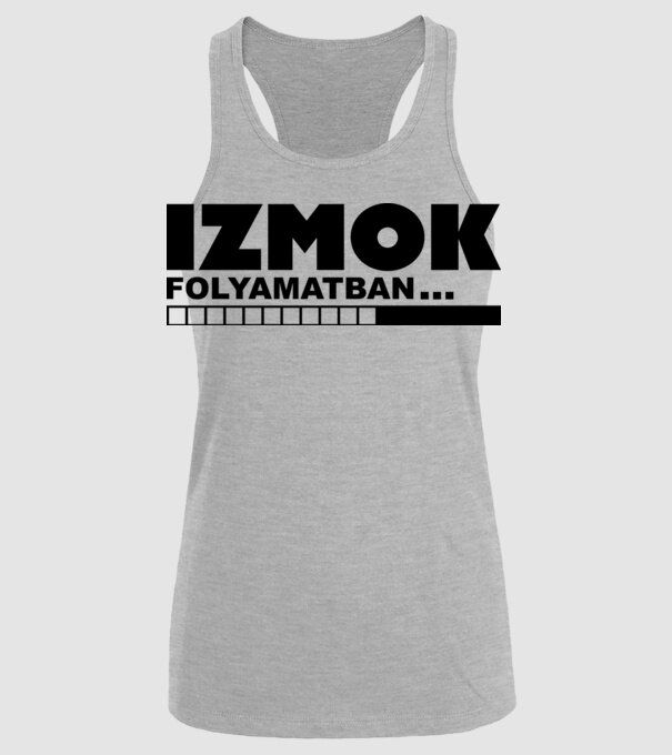 Izmok folyamatban - fekete minta szürke pólón