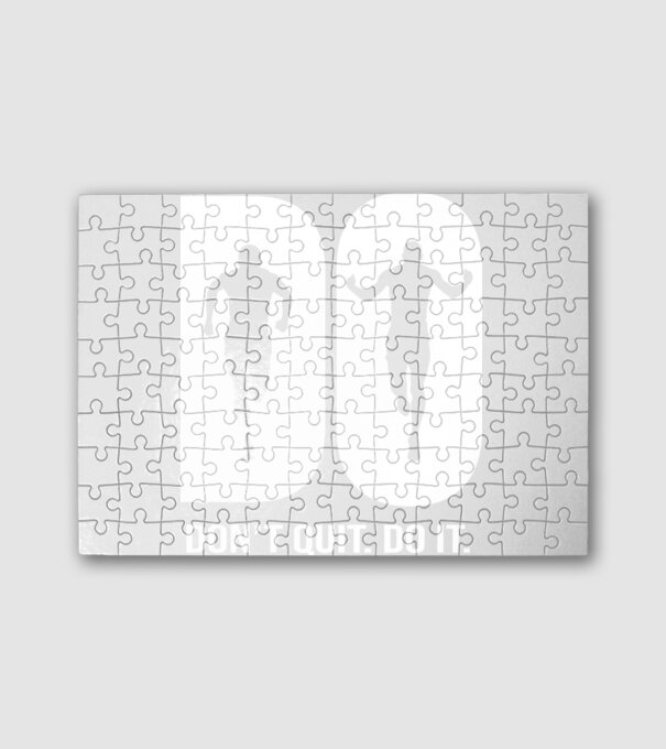 Do it. Don't quit! - Csináld. Ne add fel! - fehér minta fehér pólón