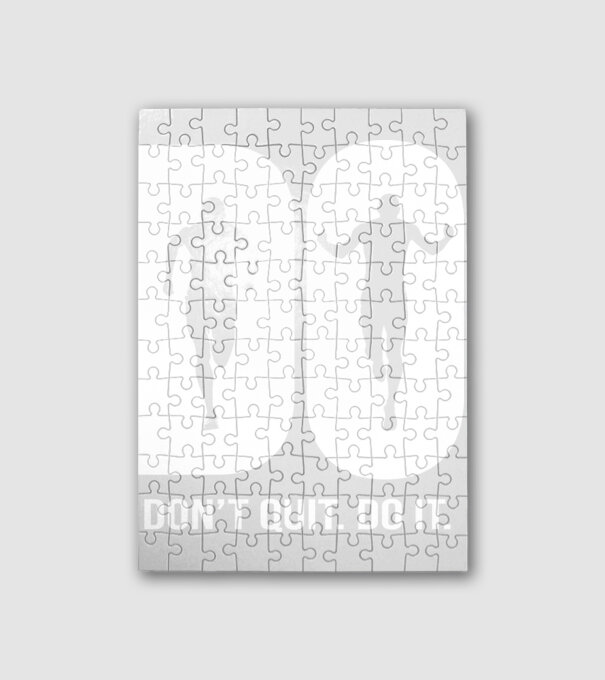 Do it. Don't quit! - Csináld. Ne add fel! - fehér minta fehér pólón