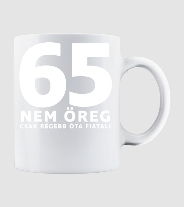65 - nem öreg - fehér minta fehér pólón