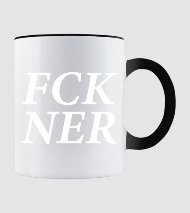 FCK NER - fehér minta fekete pólón