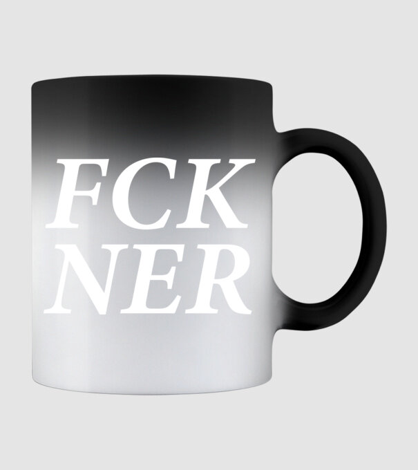 FCK NER - fehér minta fekete pólón