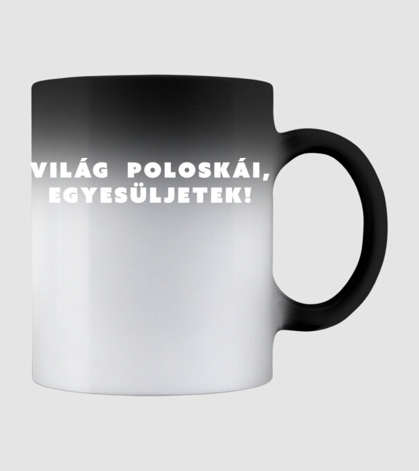 Világ poloskái, egyesüljetek! - fehér minta fekete pólón