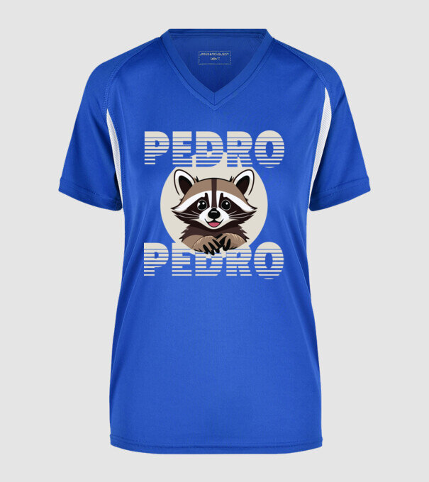 Pedro - Retro 2 minta királykék pólón
